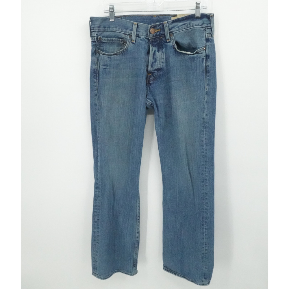 Hollister Jeans Mens 30x30 Straight Leg Classic Fit Distressed Denim Pants - Picture 1 of 14